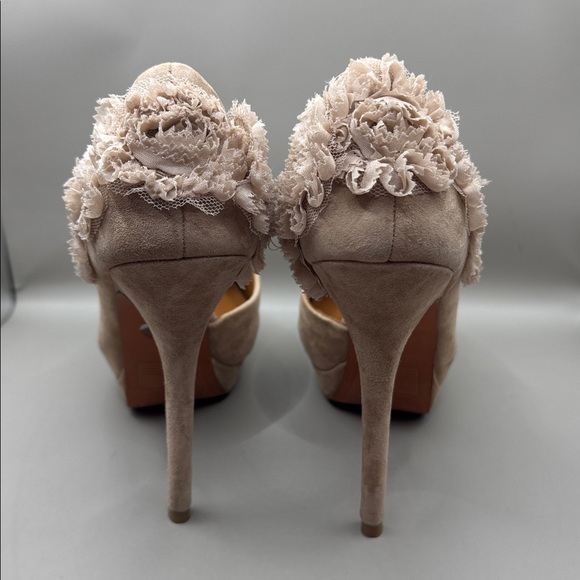 Zara Suede Platform Heels - Picture 4 of 7